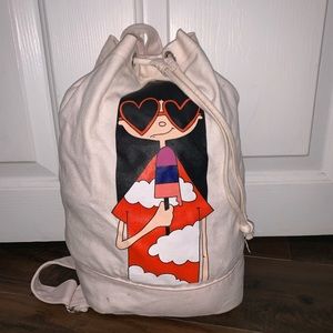 Little Marc Jacobs canvas drawstring bag.